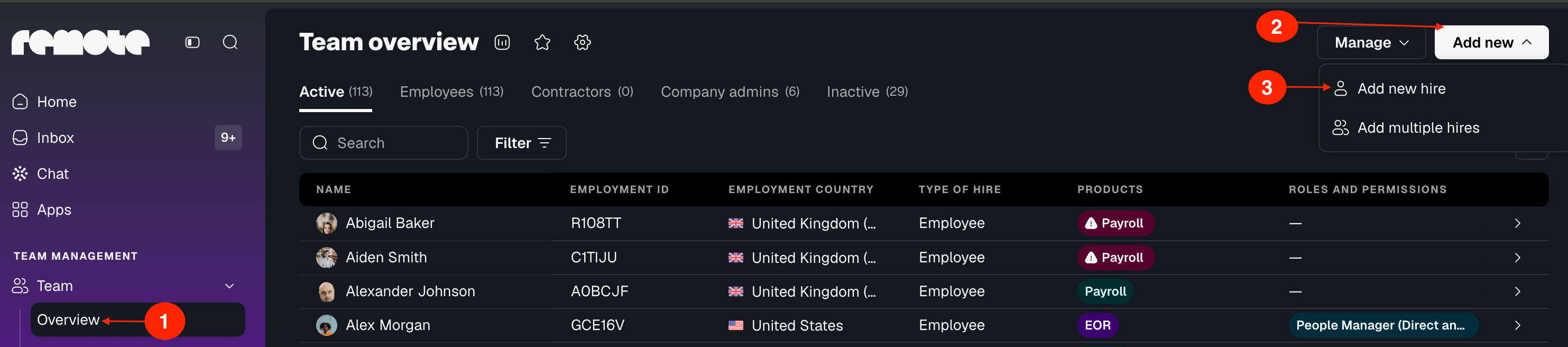 add an employee