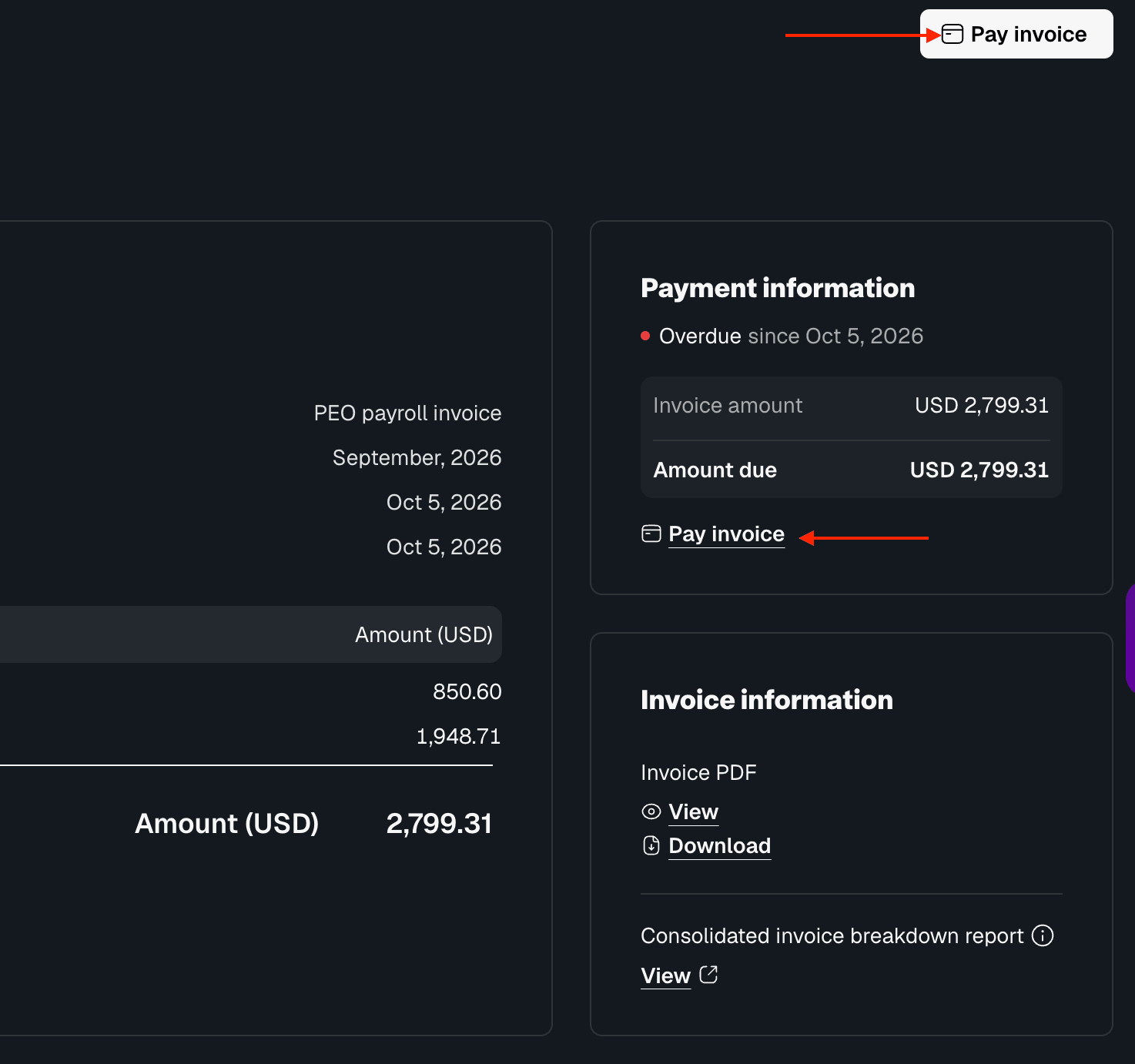pay invoice
