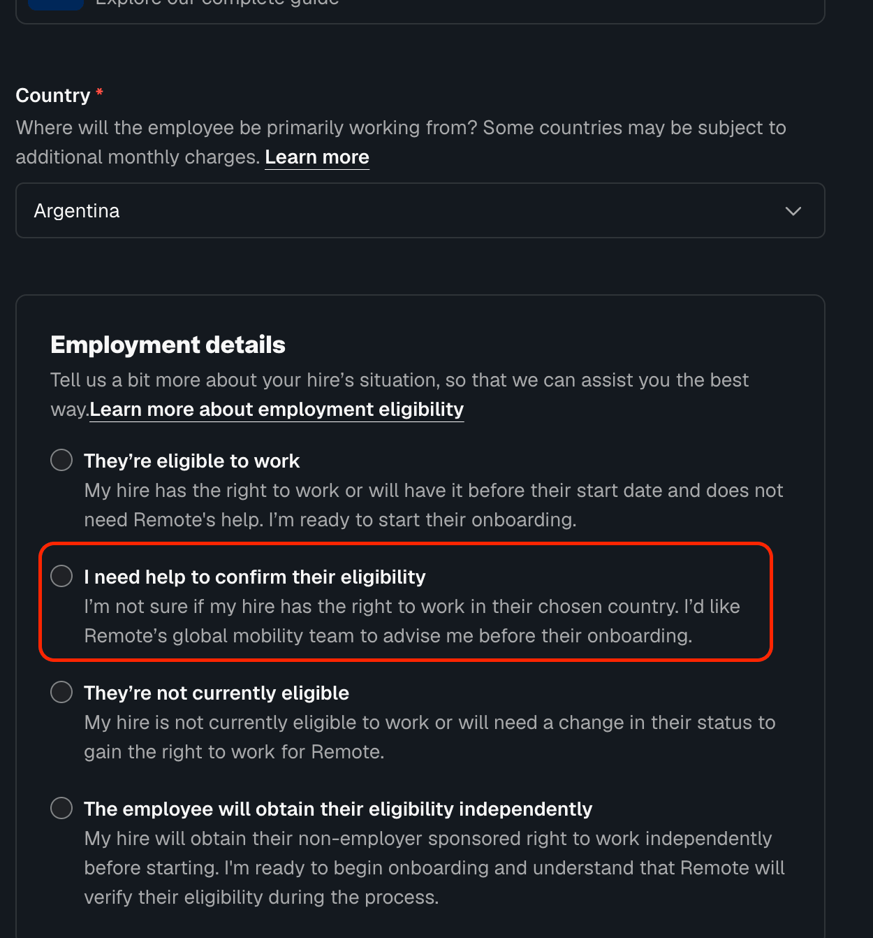 eligibility check