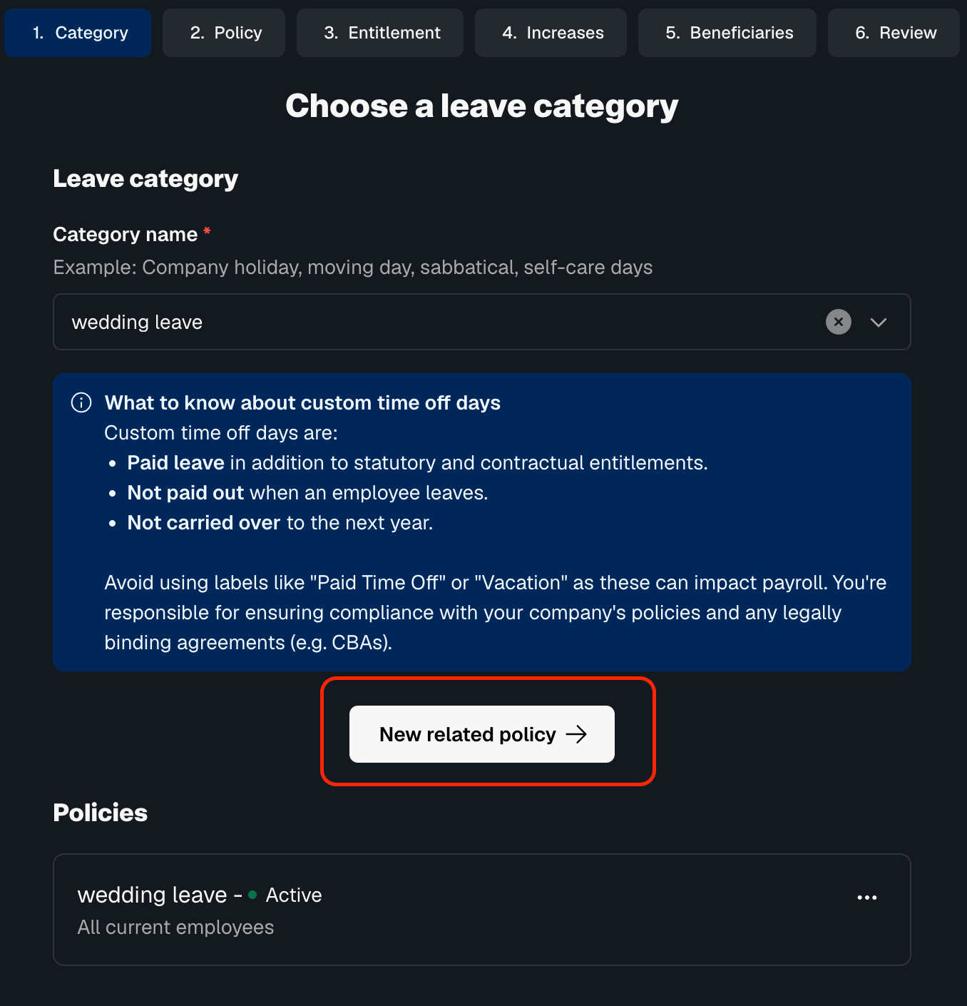related policies
