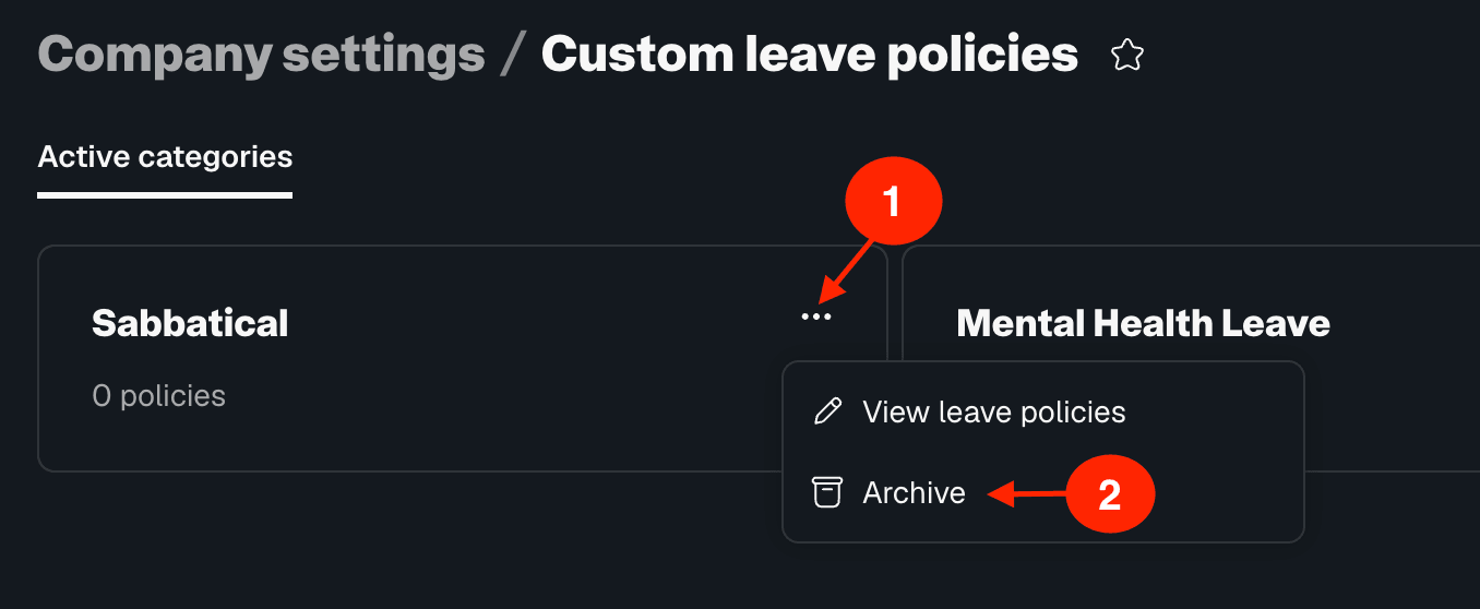 archive leave policies