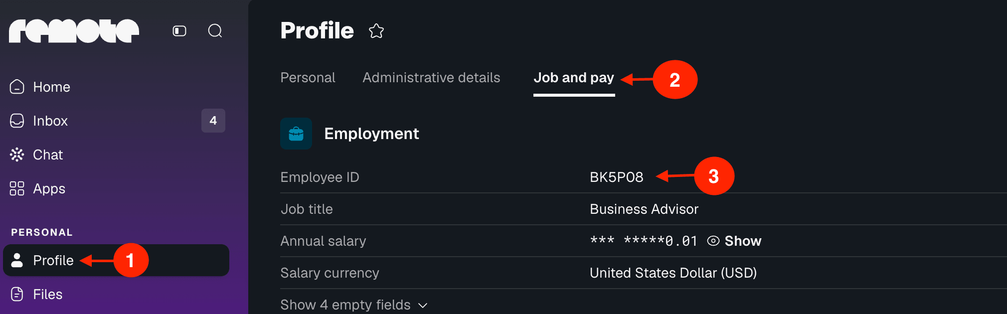 how to find employee ID