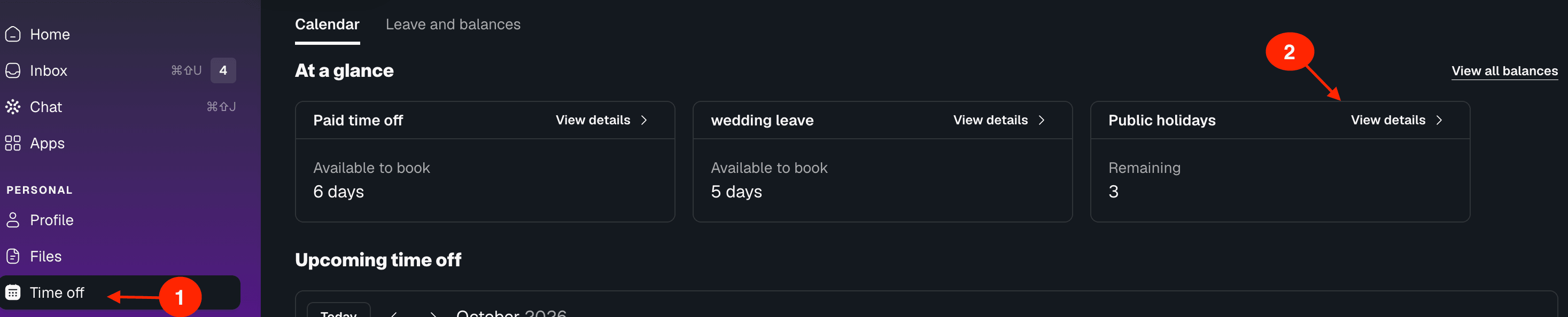 how to view public holidays for employees