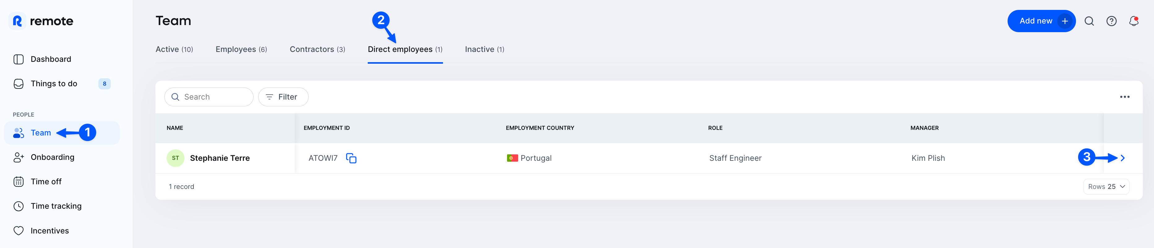 How to add or edit contract details for a Direct employee? – Remote